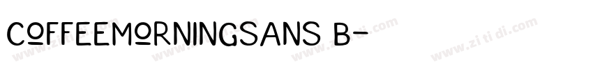 CoffeeMorningSans B字体转换